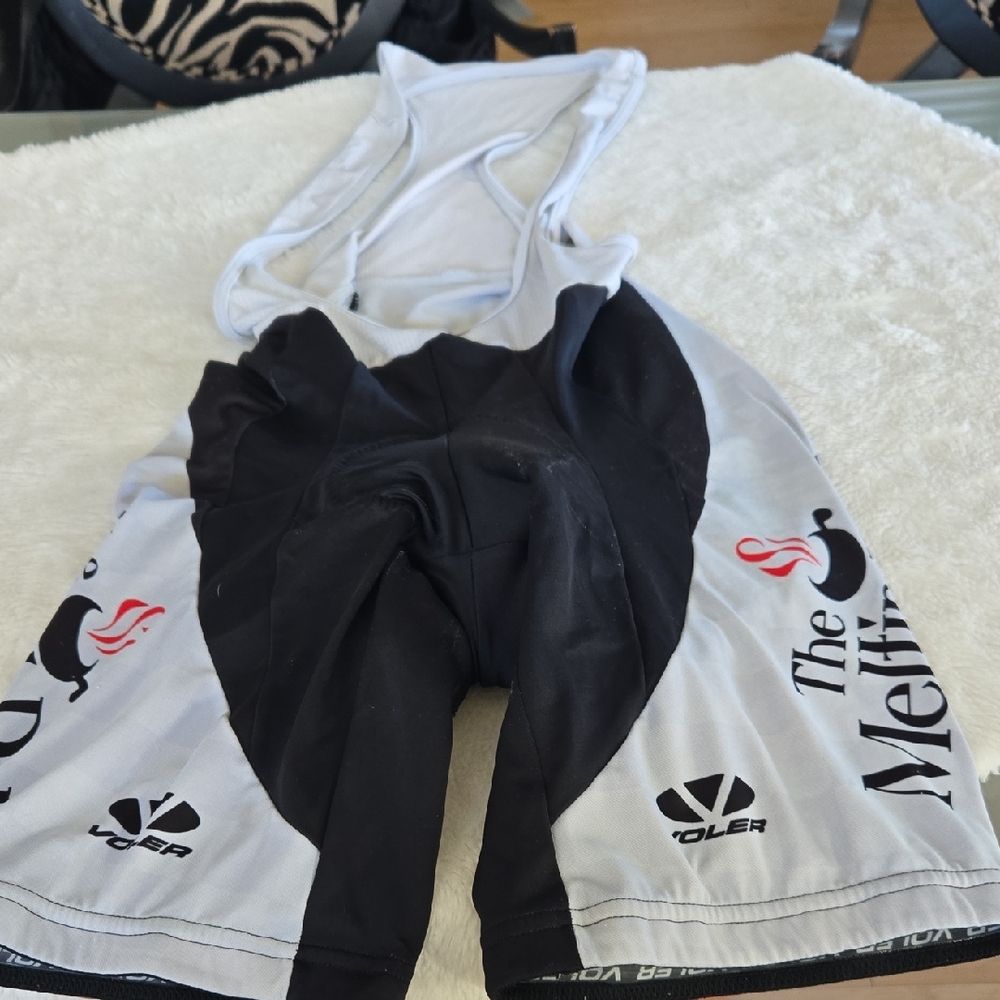 Voler Men's Athletic Cycling Shorts - Black and White